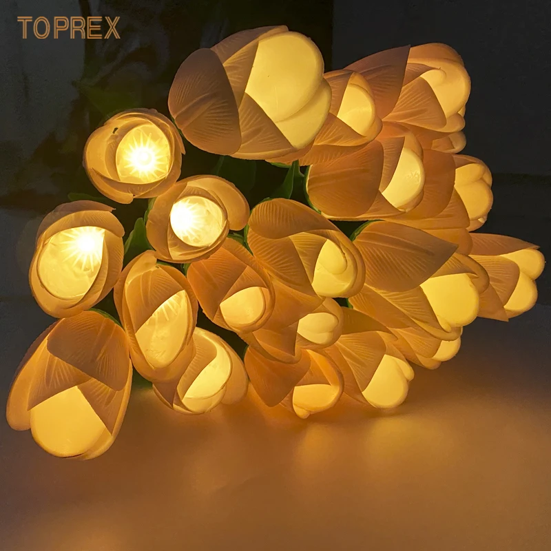 Outdoor Waterproof Tulip Garden Path Courtyard Lighting Color Changing Flower Decorative outdoor tulip lamp