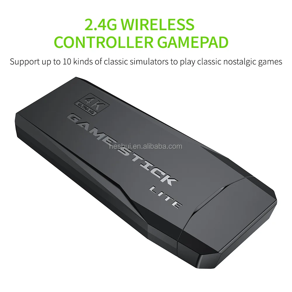 M8 4K HD TV Game Stick Built in 3500/10000 Games Video game Console with Wireless Console For ps1  Classic TV Gaming Console
