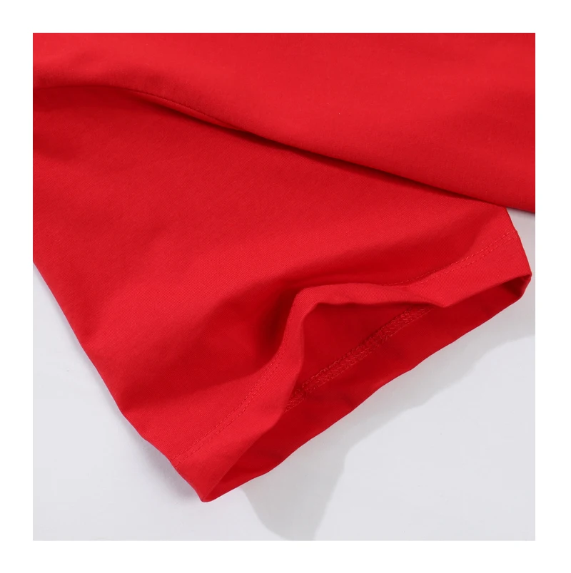 
Wholesale customization 95% cotton 5% SPANDEX blank, knitted t-shirt can be printed logo 