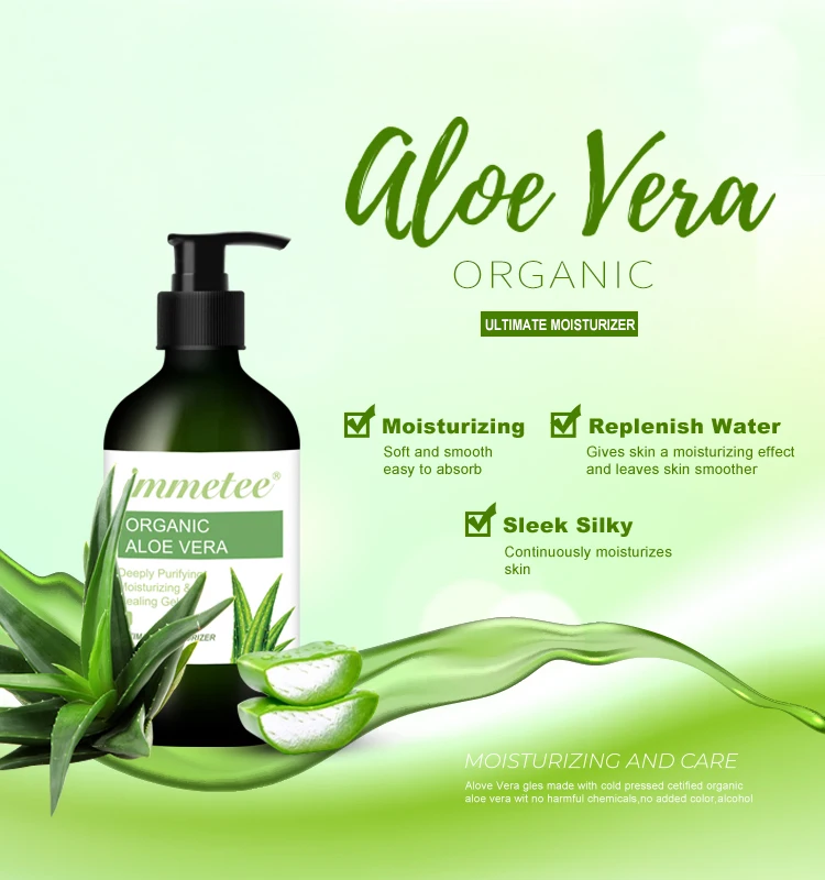 Natural 100% Pure Aloe Vera Gel Plant Extra 270ml Stock Free