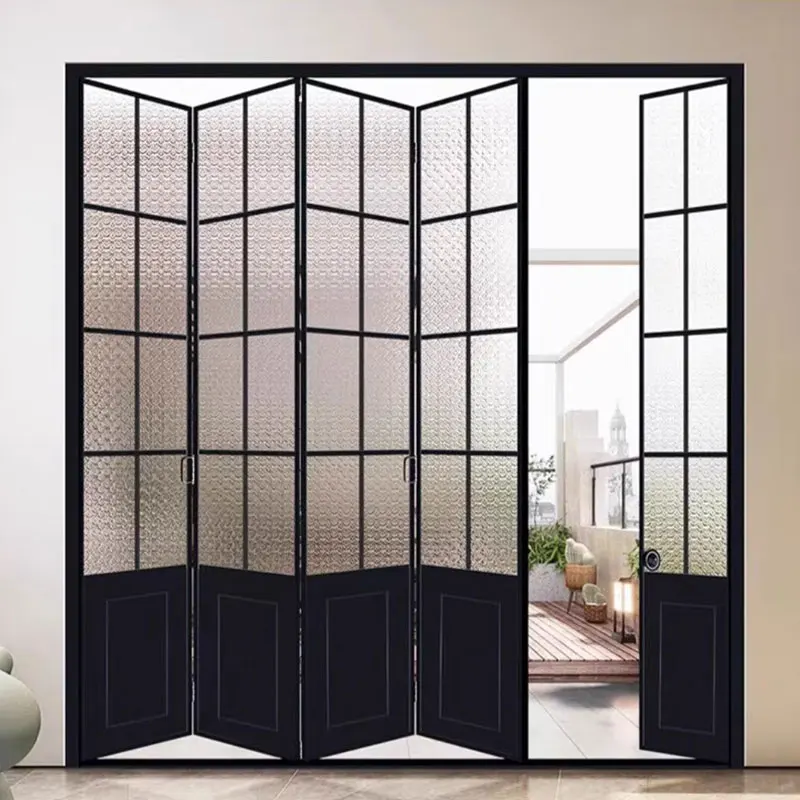Modern Aluminum Alloy Gedeli Thickened Pearl Cotton/Wooden Frame/Wooden Case Swing Door Interior