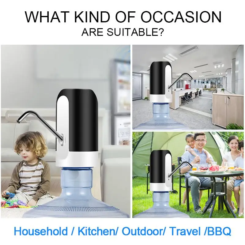 
Mini USB Rechargeable Wireless Electronics Water Pump Dispenser Automatic Bottle Drinking Portable Kitchen Appliances 