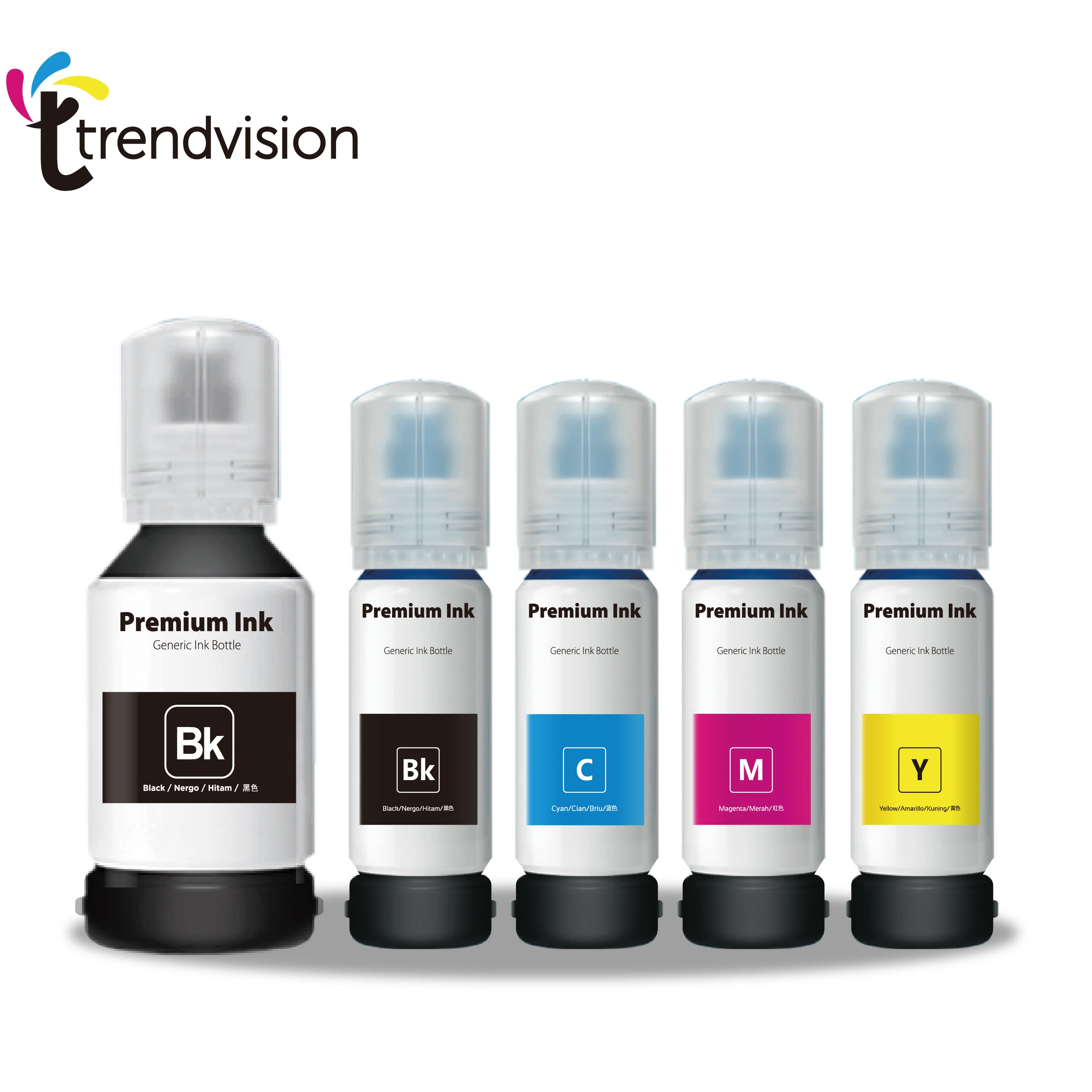 504 522 542 Trendvision совместимая бутылка на водной основе Refil tinta для экологически чистых