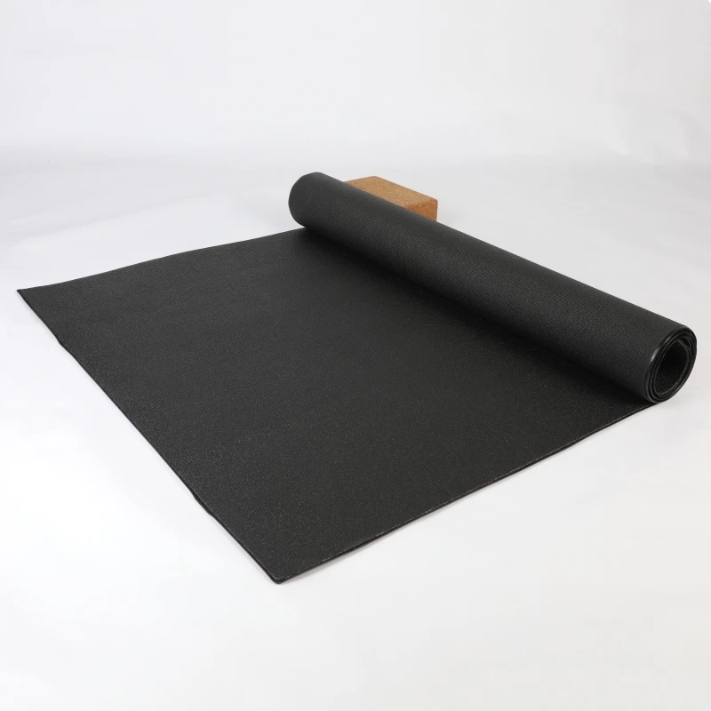 Durable PVC Treadmill Mat black Non Slip bike exercise equipment yoga fitness mat