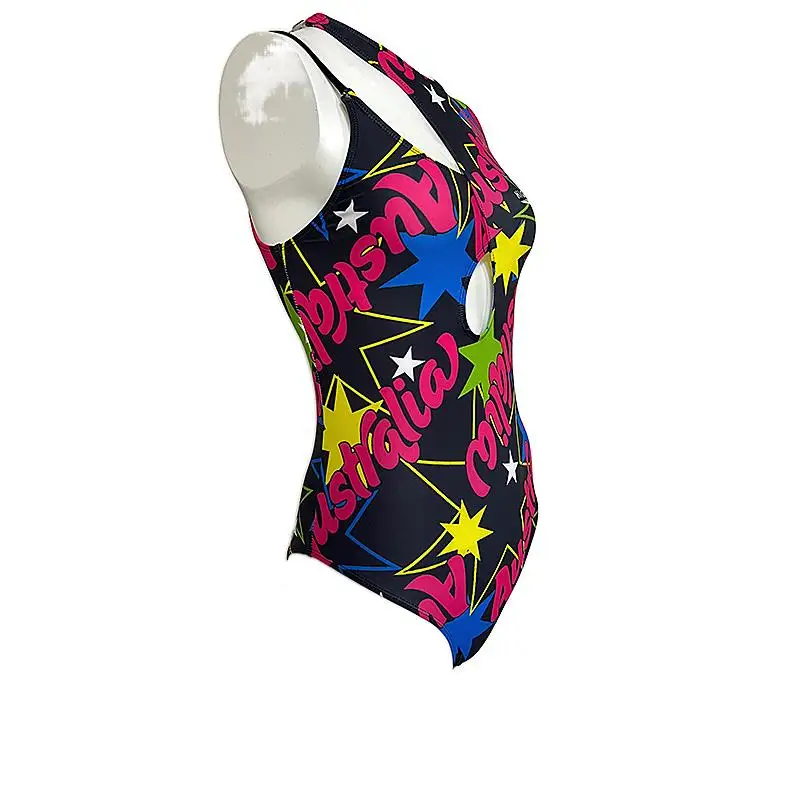 OEM Long Sleeve One-piece Swimsuit Girls Sunscreen Beach Children Swimwear Wholesale