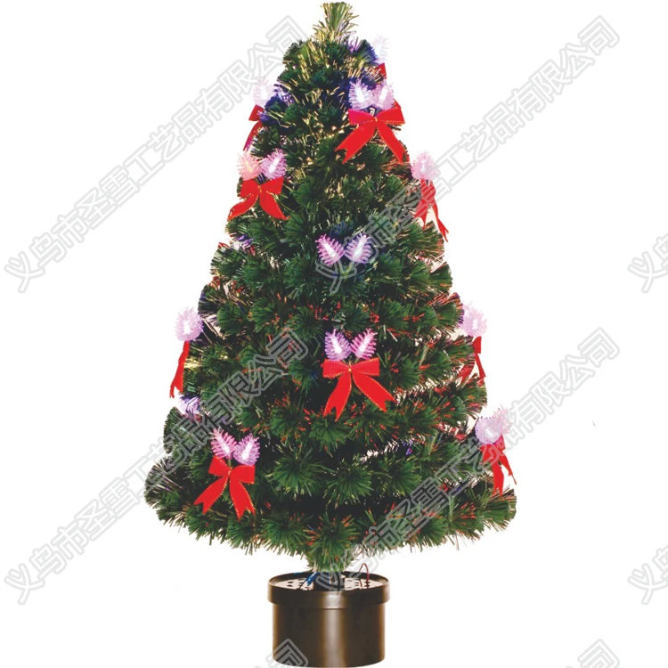 2020 светодиодная новая оптоволоконная Рождественская елка с бантом
