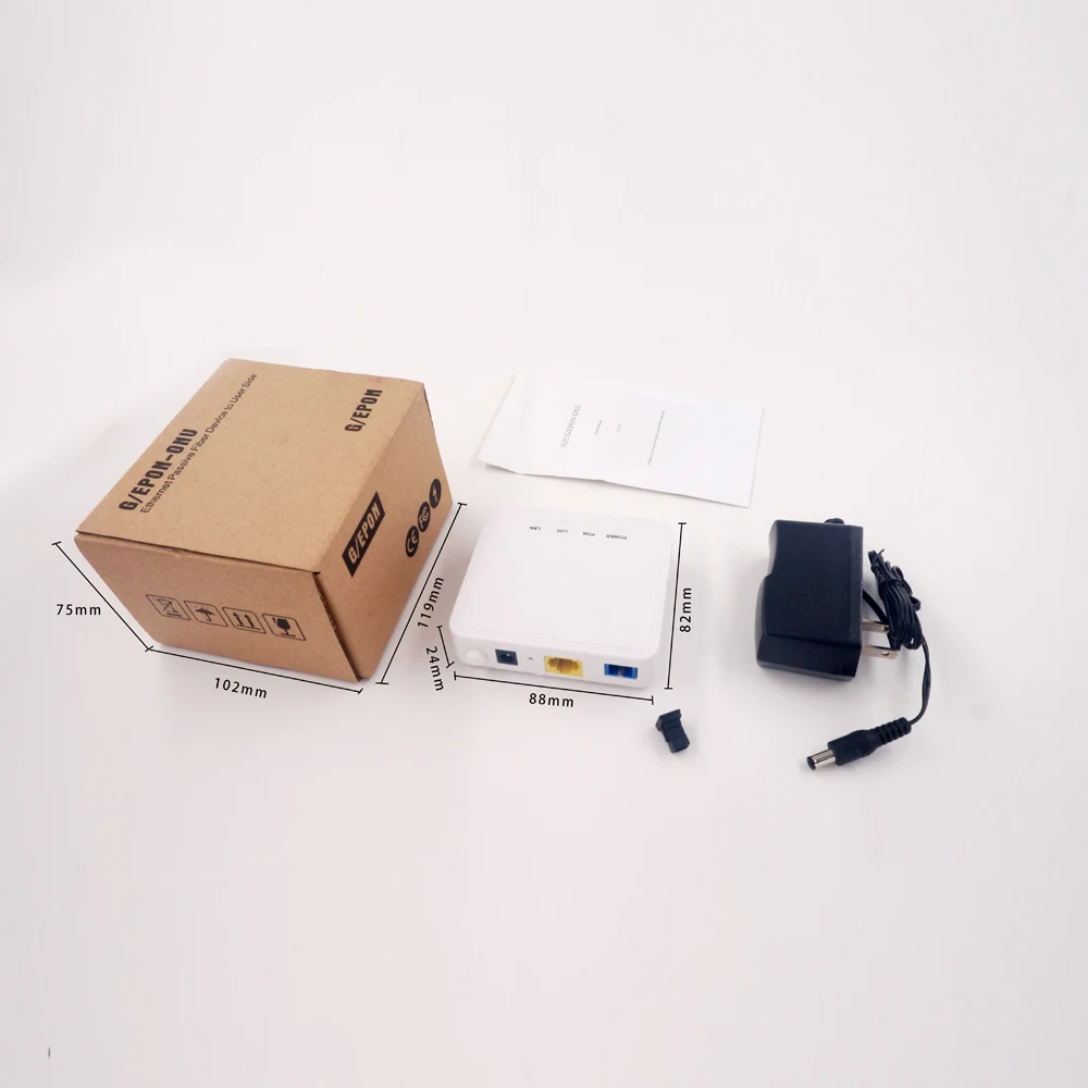 FTTH Optic Fiber Modem 1GE Port 1 PON RJ45 port ONU GPON 1GE GEPON ONT