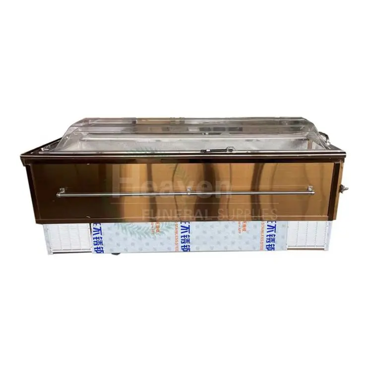 Chinese Brand Good Refrigeration Effect Crystal Ice Coffin Mortuary Freezer Refrigerator