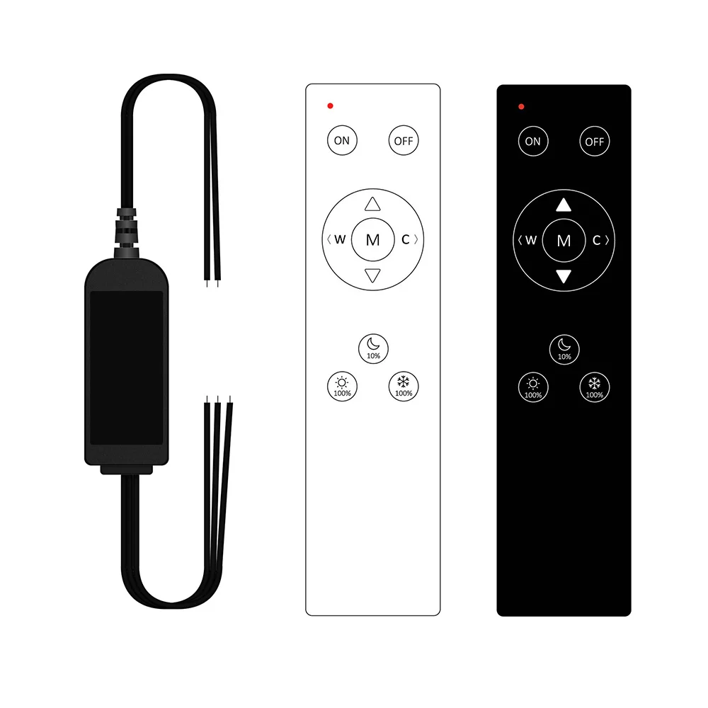 Wireless Wholesale Customized CTA color changeable dual color dimmable RF LED remote controller