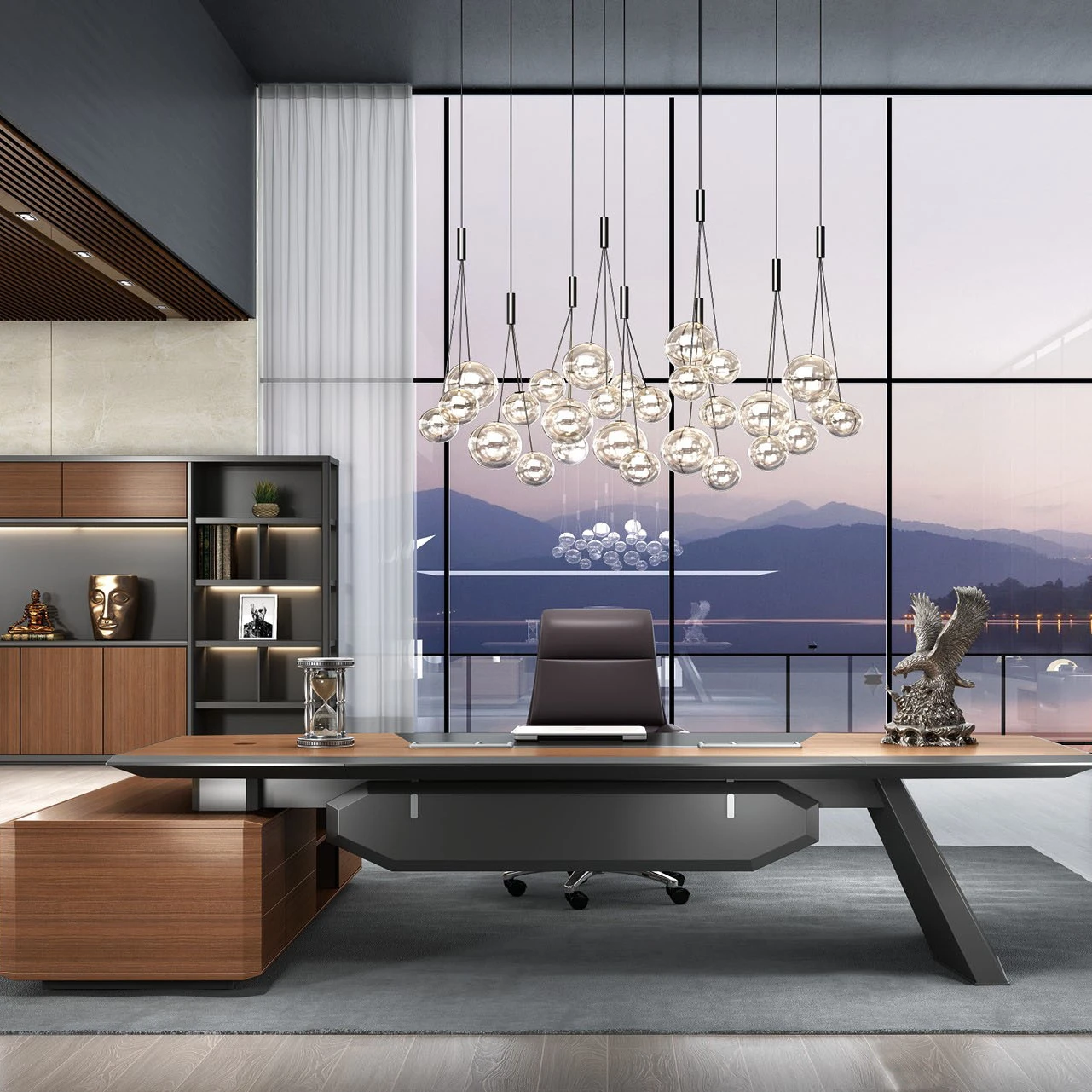 Поставщик, коммерческая Высококачественная роскошная дизайнерская настольная мебель для нового офиса