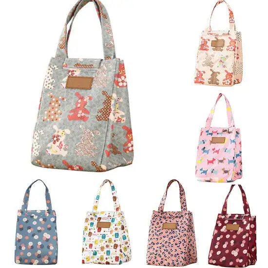 Fashion Thermal Portable Lunch Bag Insulated Large Food Cooler Bags Lunch Carry Tote Storage Case Lunch Bags for Women Men Kids