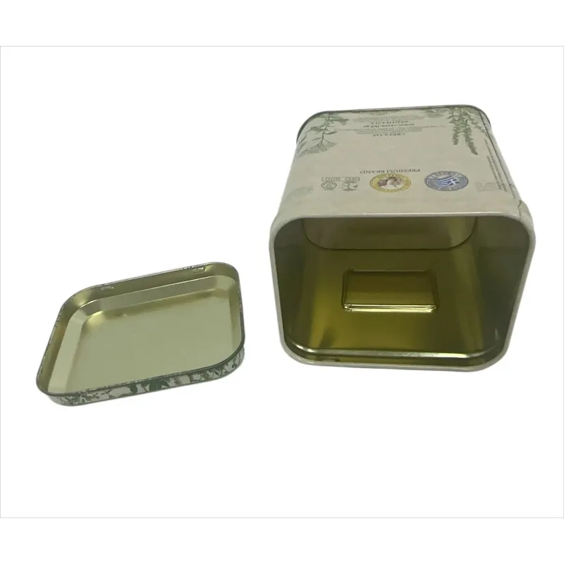 Factory Price Square Tin with Clear Pet Window Gift Tin Can Packaging Tin Box