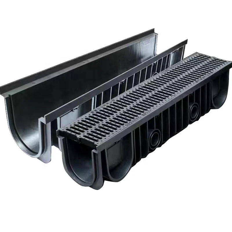 200*200 mm HDPE plastic grate drains plastic drainage channel