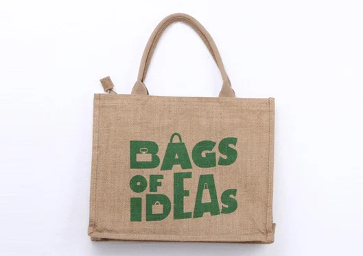promotion wholesale reusable recycle grocery shopping bag 100kg cocoa jute bags price