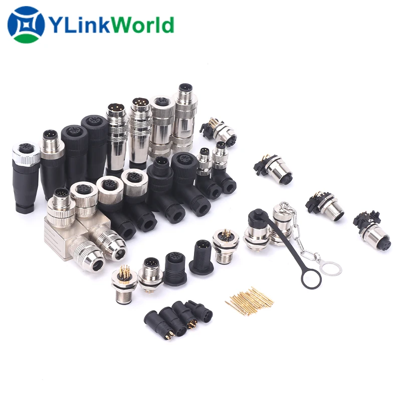 metal clad connector new energy vehicle motorcycle aviation plug ip 68 waterproof male female for branch connector cable solar