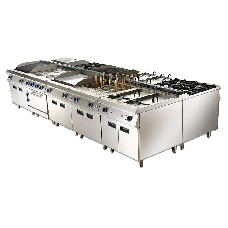 Combination Hotel Industrial Commercial Stainless Steel Cooking Hotel Restaurant Kitchen Equipment Supplies