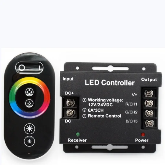 Best Price RF LED Controller 6Ax3CH 12V~24VDC RGB Colorful LED Display