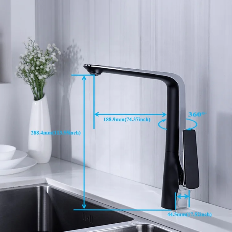 Modern China Factory Brass Hot and Cold Water Single Handle Sink Mixet Tap Kitchen Faucet