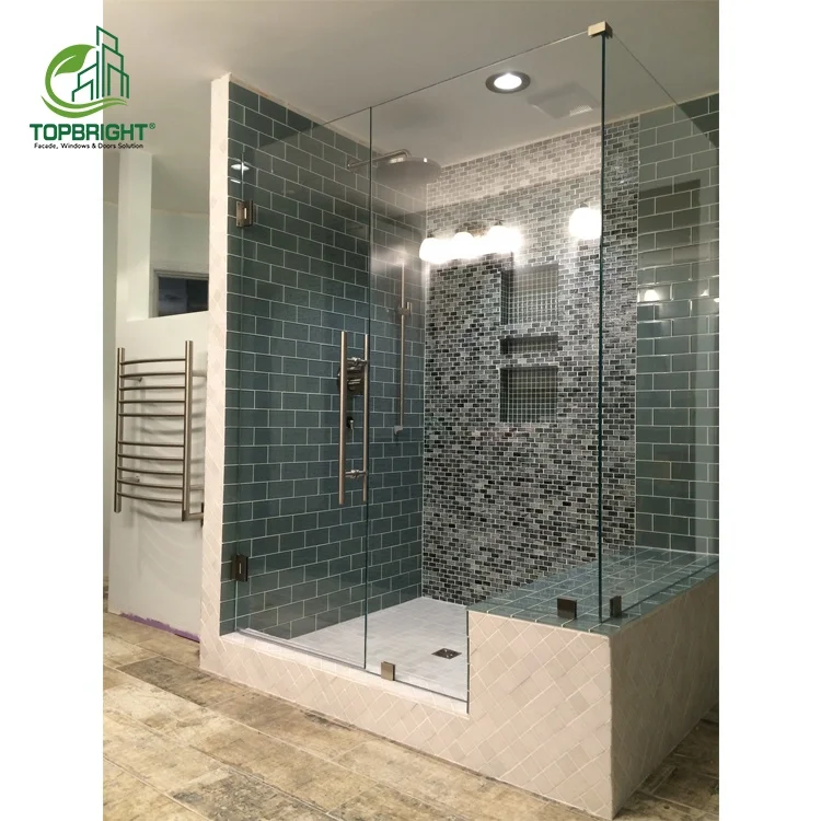 Topbright apartment shower cabinet bathroom tempered glass shower partition sliding door