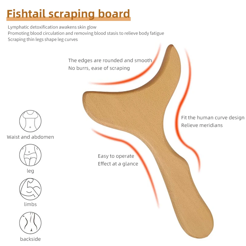 Hot Sale 6 Piece Pain Relief And Muscle Recovery Wood Therapy Tools Full Body Wooden Massage Set