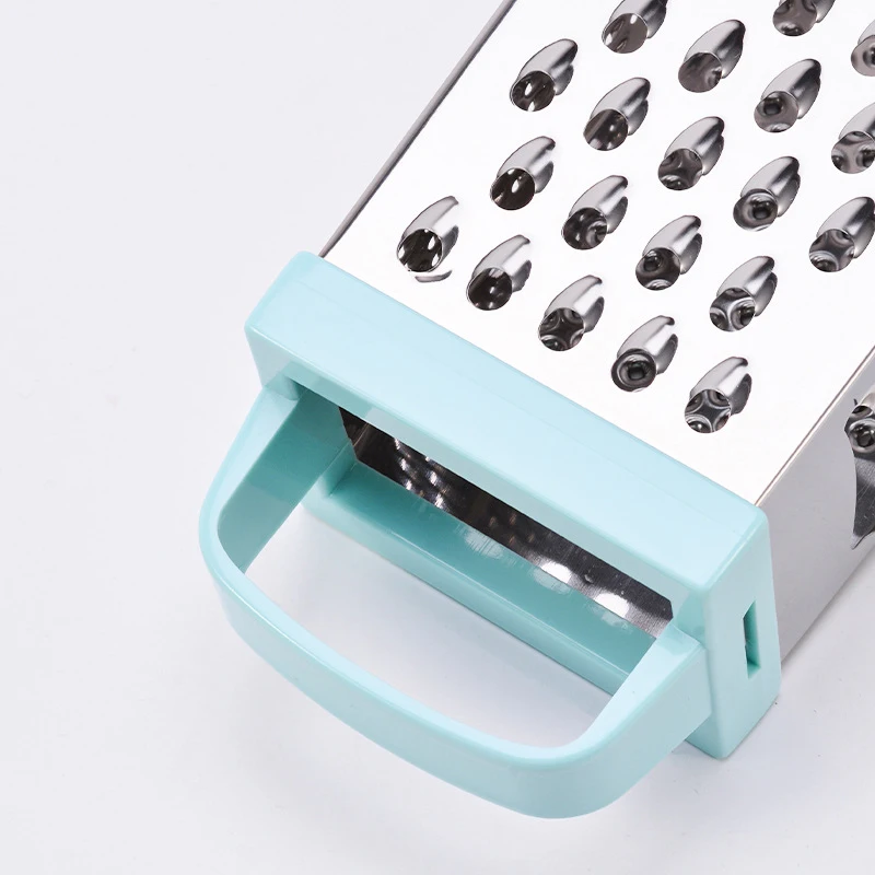 Hot Sale C182 9 inch Flat Plastic Handle Stainless Steel Four Sides Planer Peel Cutter Kitchen Fruit Ginger Garlic Grater