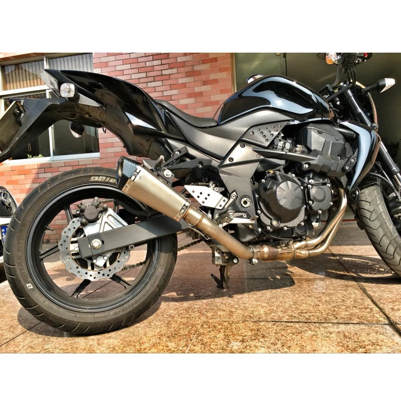 High Performance Motorcycle Exhaust Pipe For Kawasaki Z750 Slip On Exhaust Muffler System 2004-2006