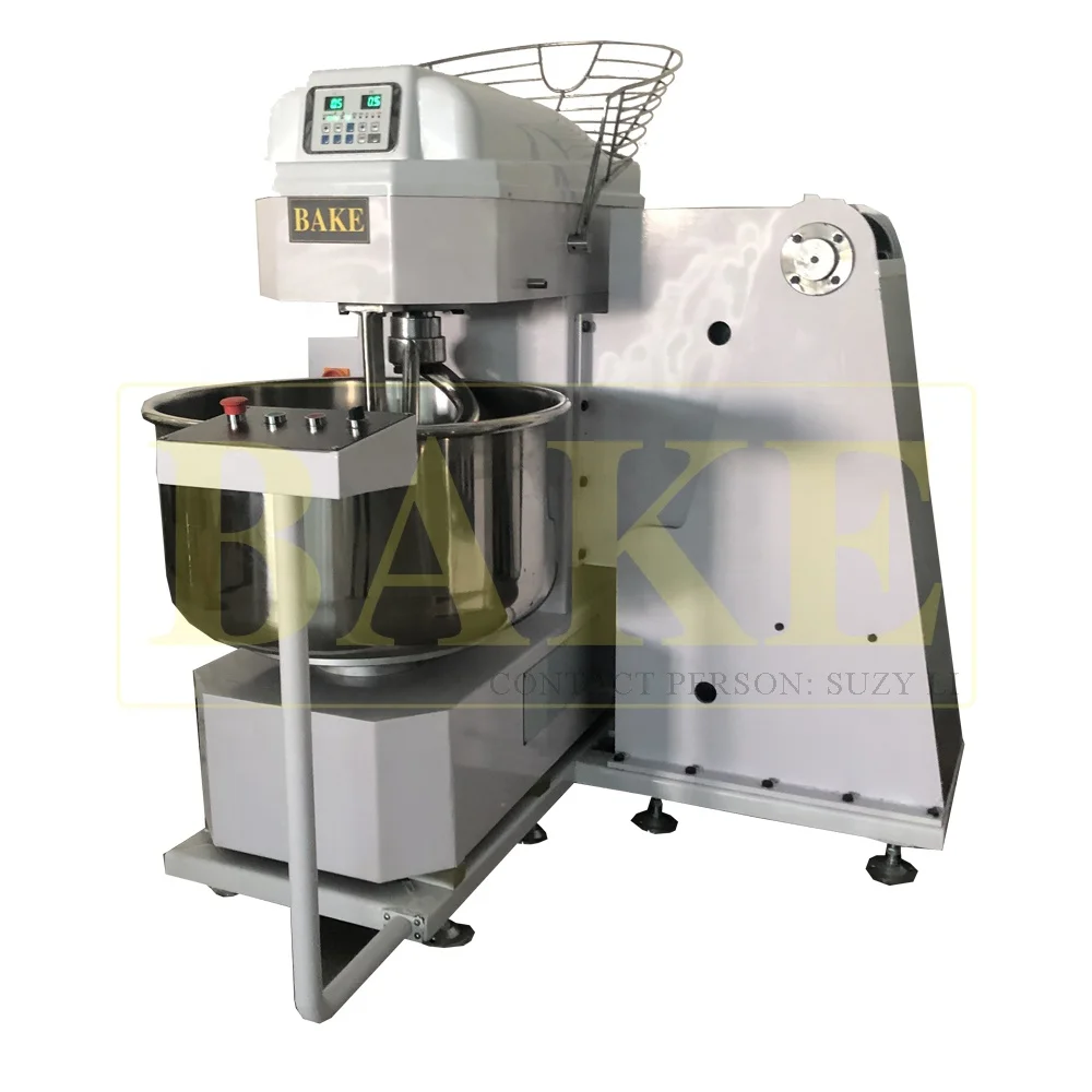 commercial heavy duty spiral mixer 125kg flour mixer,200kg bread self-tipping dough mixer