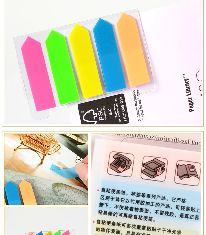 Plastic Waterproof Self Adhesive Memo Pad Sticky Notes Custom To Do List PET sticky notes