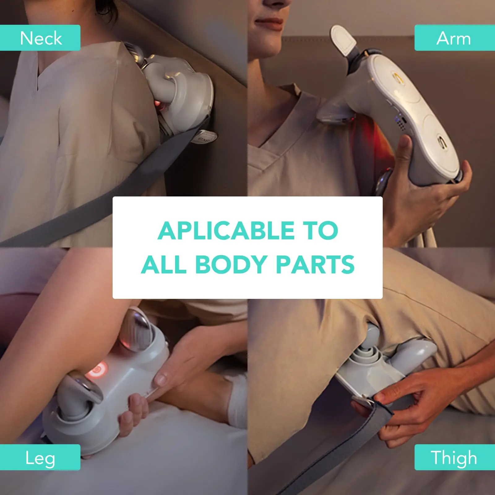 Portable Neck and Shoulder Massager with 2200mAh Battery - SKG H7