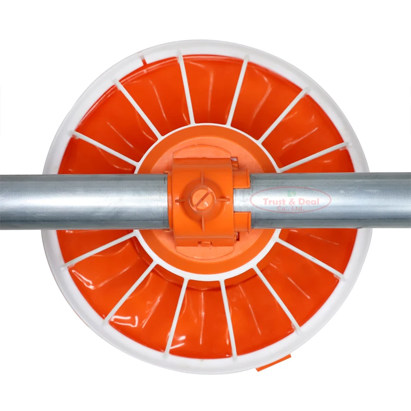 chicken feeder Poultry Farm Floor Raising Chicken Broiler Breeder Pan Feeder and Drinker System