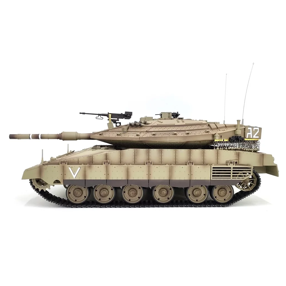 Хит Heng Long 3958 TK7.0 3958-1 Радиоуправляемый бак 1/16 шкалы IDF Merkava основной боевой танк радиопульт дистанционного управления дымовой и звуковой подарки