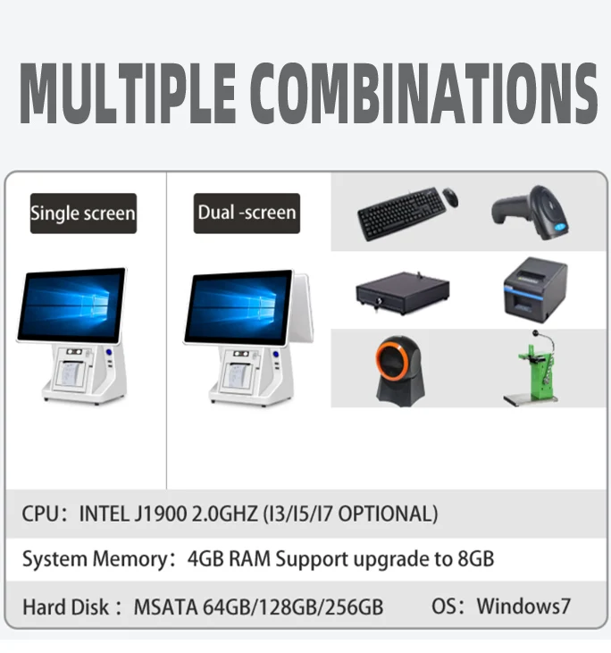 Cash Register Restaurant Terminal Payment Machine All in One Point Pos machine Pos system