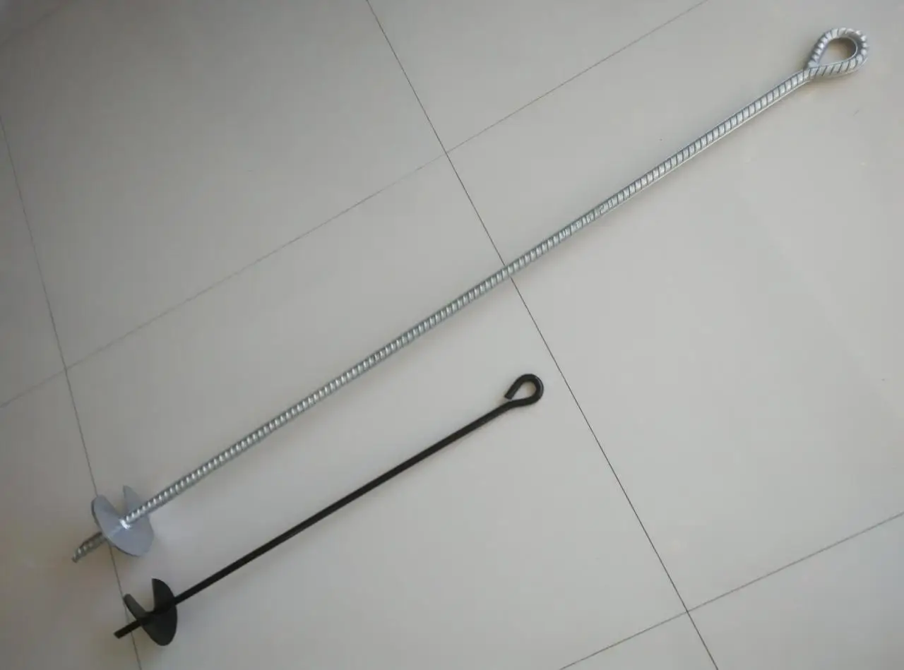 Powder Coated Helix Ground Earth Auger Anchor
