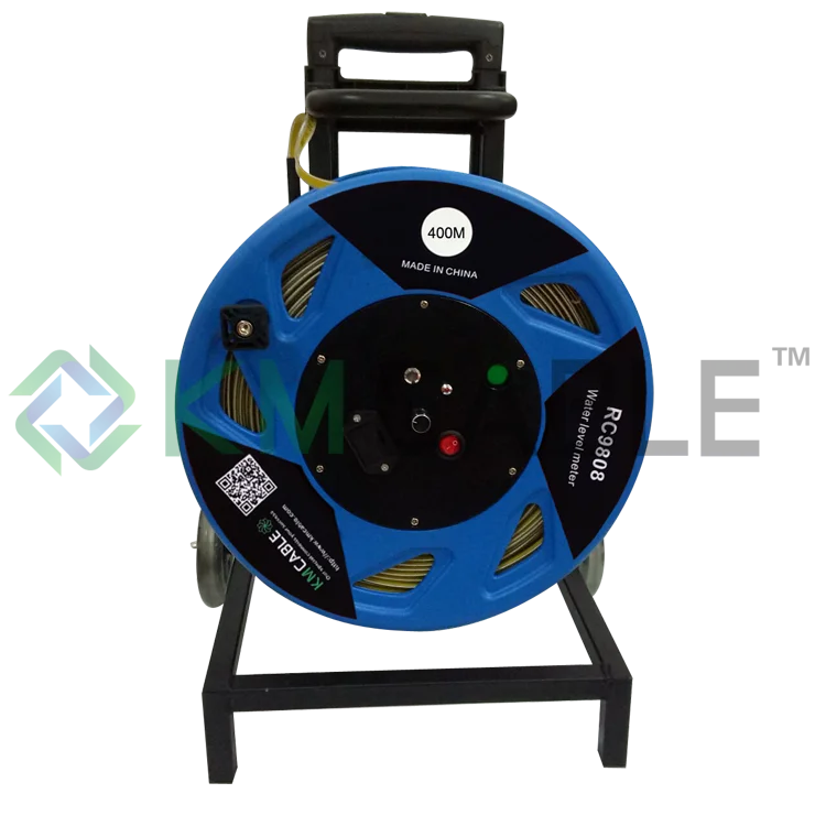 KMCABLE RC9808 30 м-300 м Диапазон 14 мм Prode длинная глубина измерения Well Dipper стальная лента с сигнализацией батареи Измеритель Уровня Воды