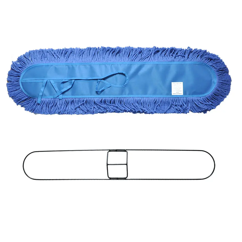 Industrial Floor Cleaner Scratch Flat Mops Cleaning Floor Dust Mop Eco Regenerated Cotton Mop Head Refill Replacement