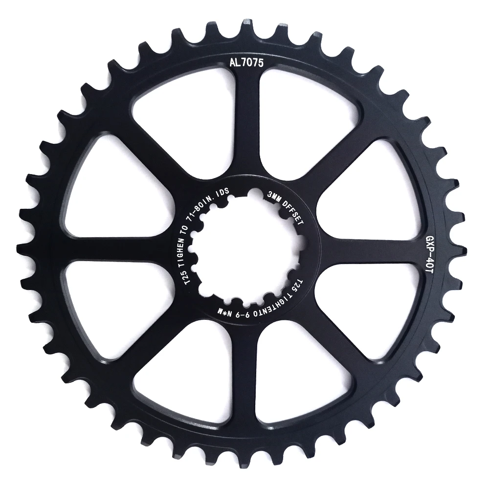Road Folding Bicycle Chainwheel Hollow Integrated Straight-Mounted Sprocket 40/42/44/46/48T Bike Narrow Wide Chain ring