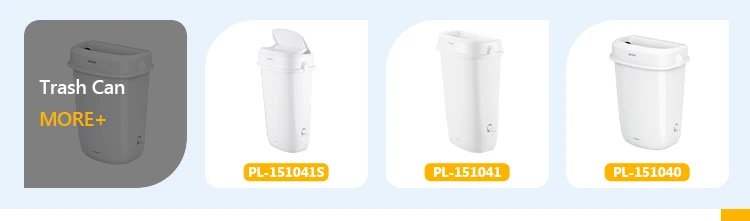 hot selling Wall mounted plastic garbage can for Home Office 12L ABS Waste Bins Save space outdoor dustbin trash can