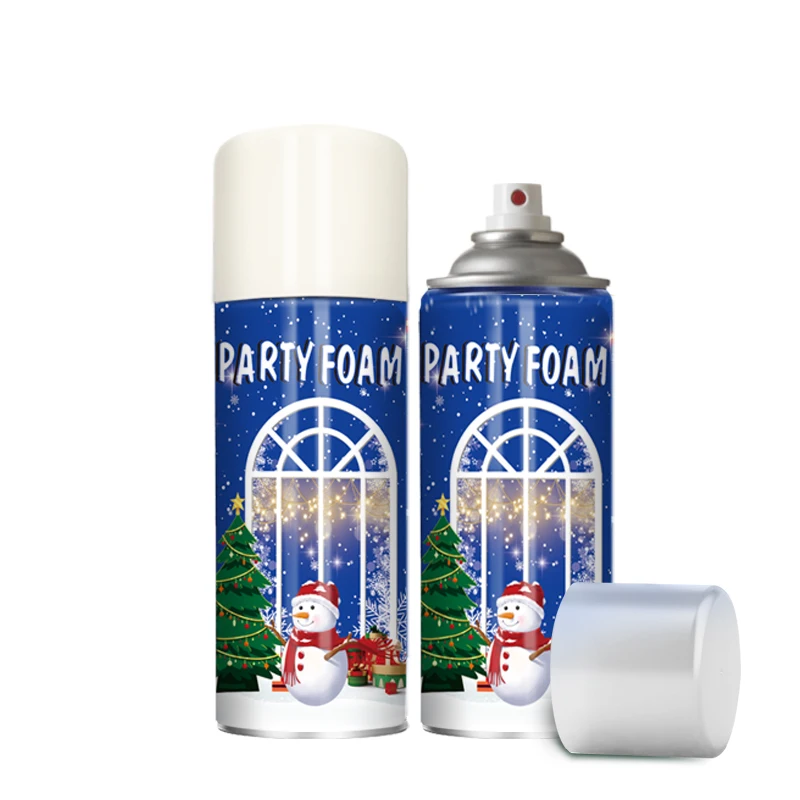 Factory Oem Allowed Colored Snow Spray Winter Harmless Aerosol Christmas Frost Spray For Christmas Holiday Windows