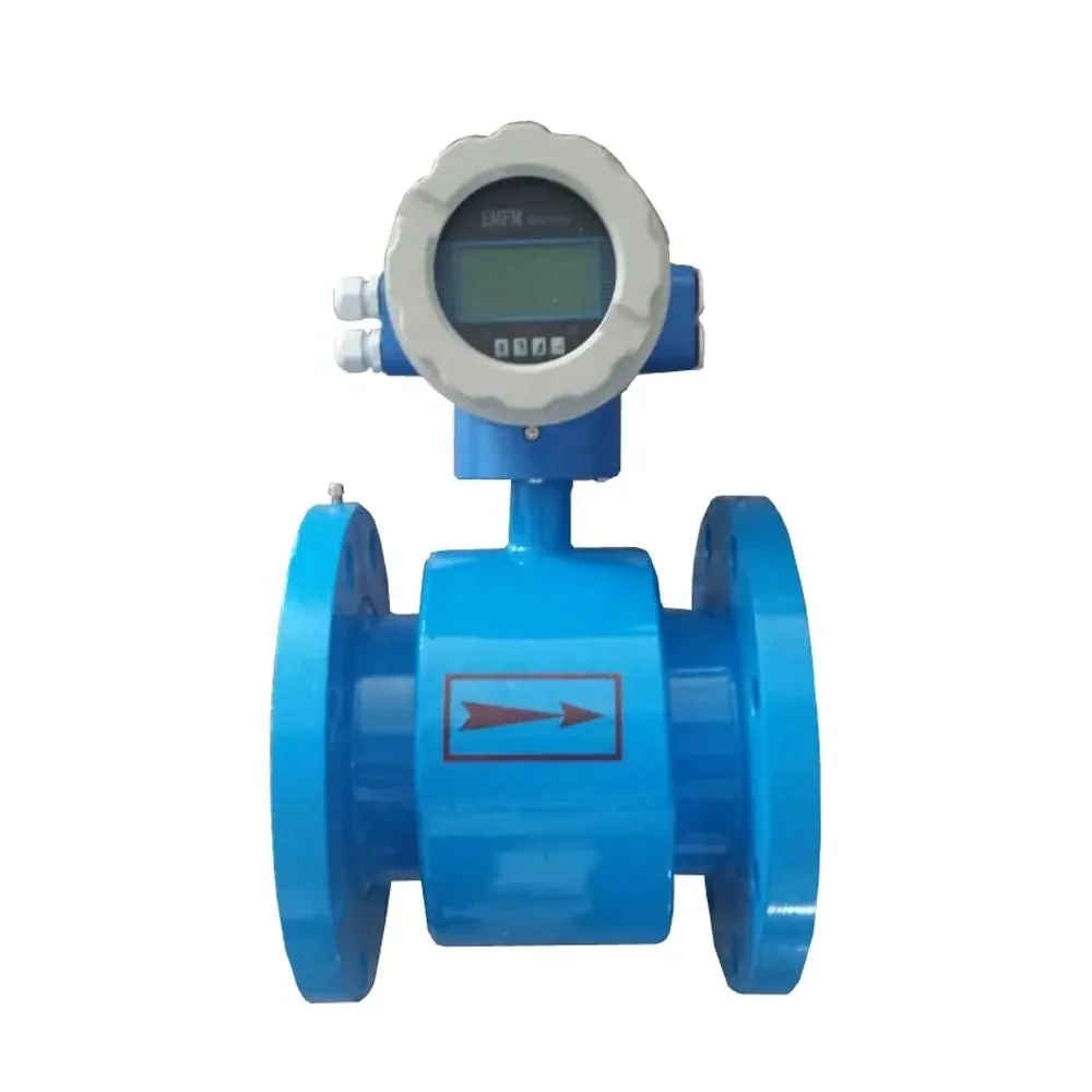 4-20ma output electromagnetic chemical flow meter digital magnetic water flow meter