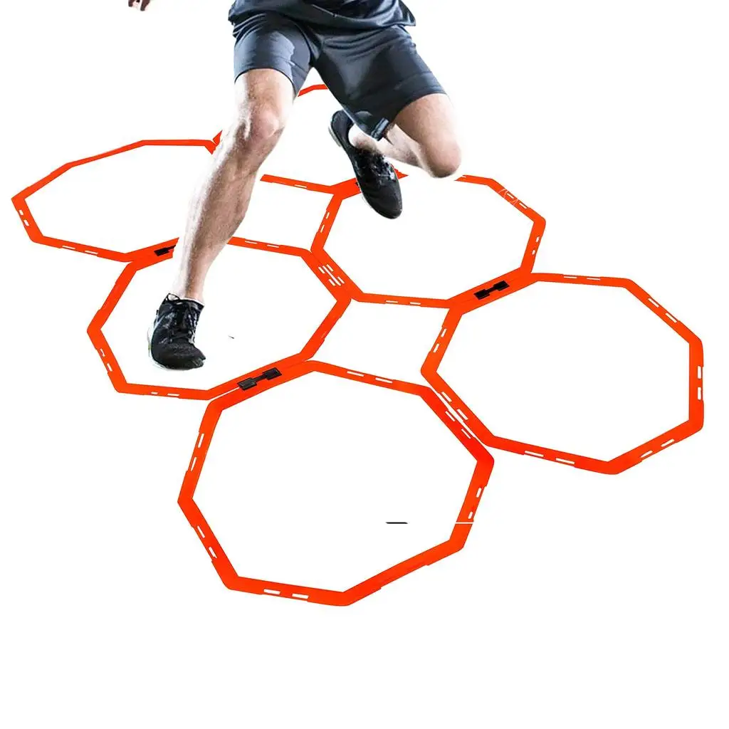 Hexagonal Hex Football Basketball Tennis soccer Workout Speed Agility Training Rings
