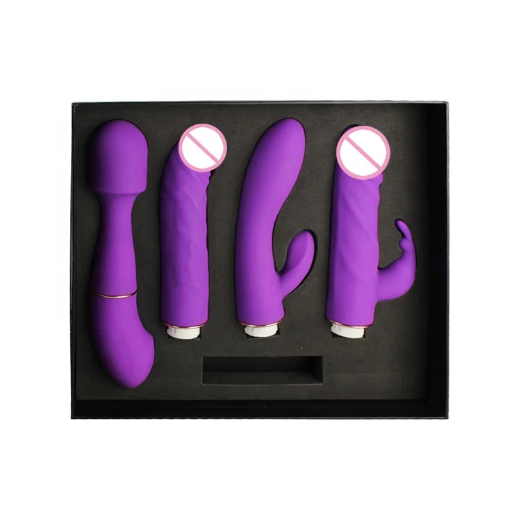 sexy toys 4 Vibrating  Interchangeable G Spot Clitoris silicone wireless dildo sexy toys Wand  Massage for woman vagina vibrator