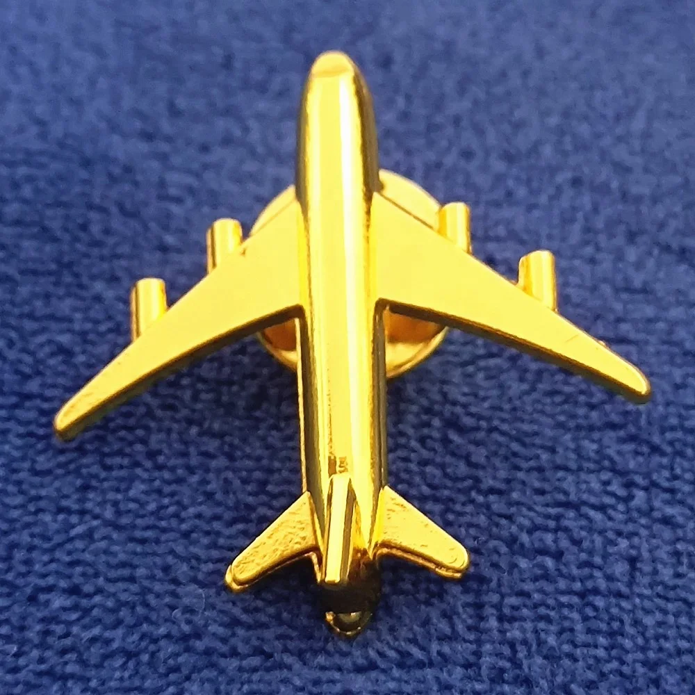 Aviation Gifts Garment Decoration Metal Badge Custom Alloy Metal Boeing Airplane Lapel Pin