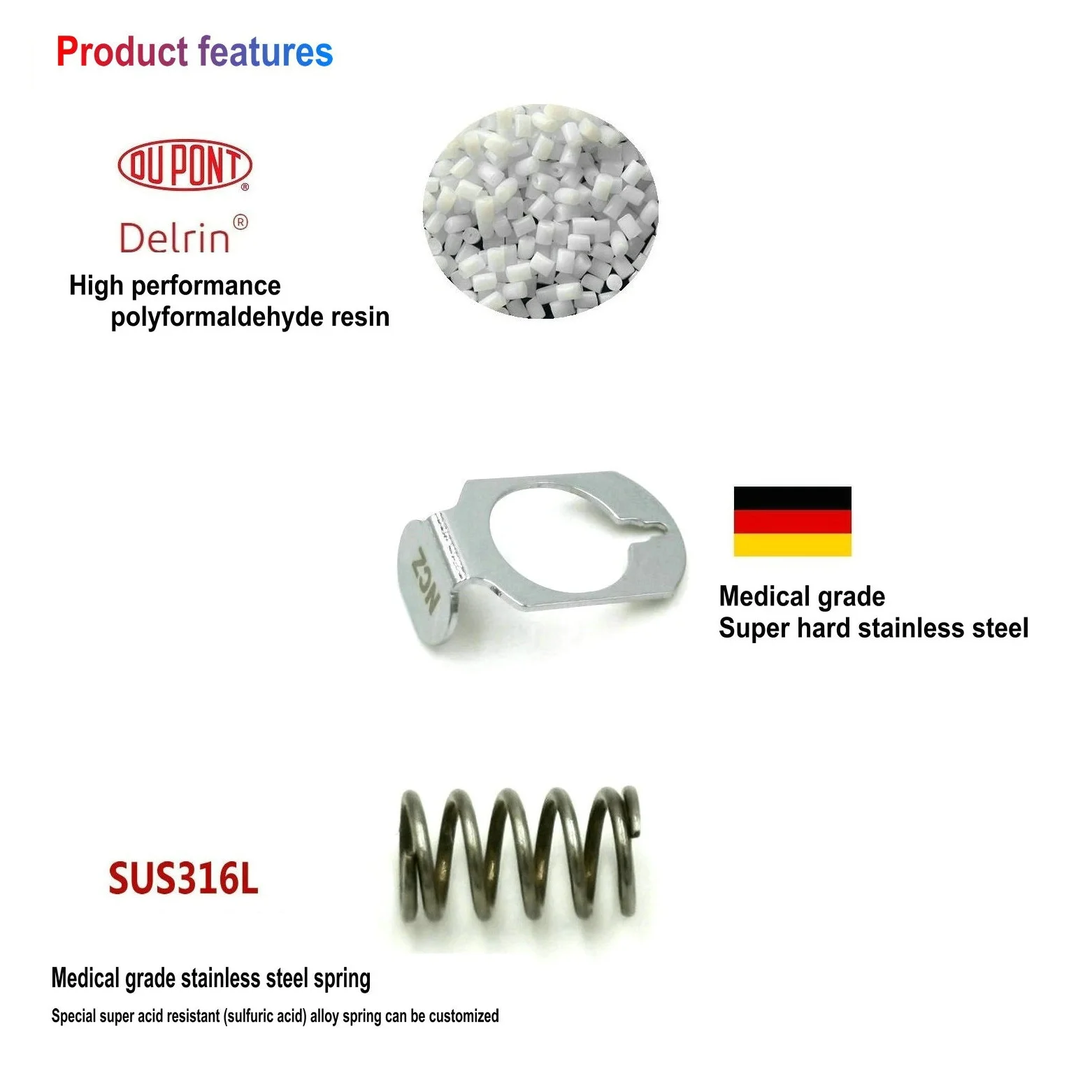 NCZ in-line hose barb female RS-PMC fittings pmcd1701 1702 1703 1704 cpc plastic quick connection medical Fluid coupling cooled