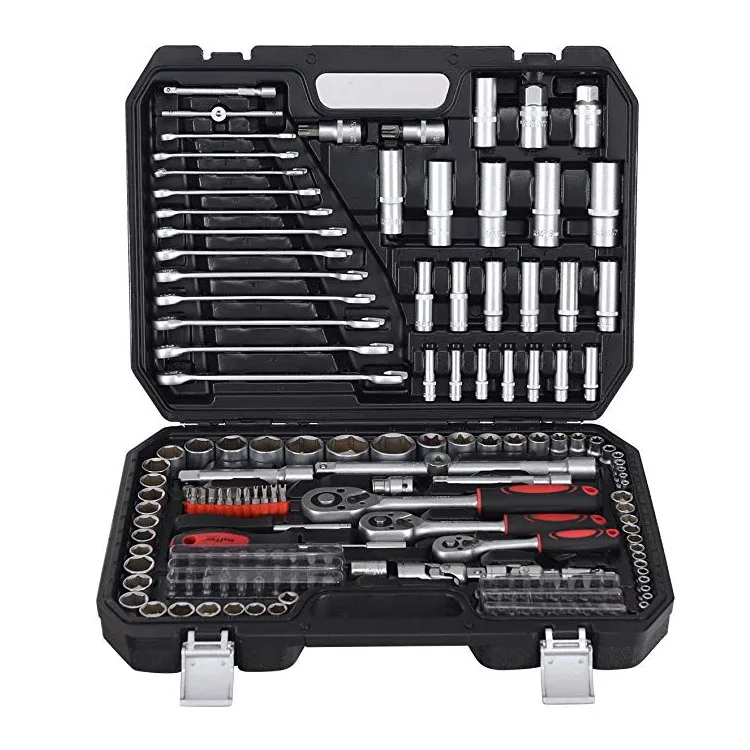 215pc 1/2 driver Mechanics Tool Set Socket Wrench Set,Auto Repair Hand Tool Kit Wrench Tool Box Set