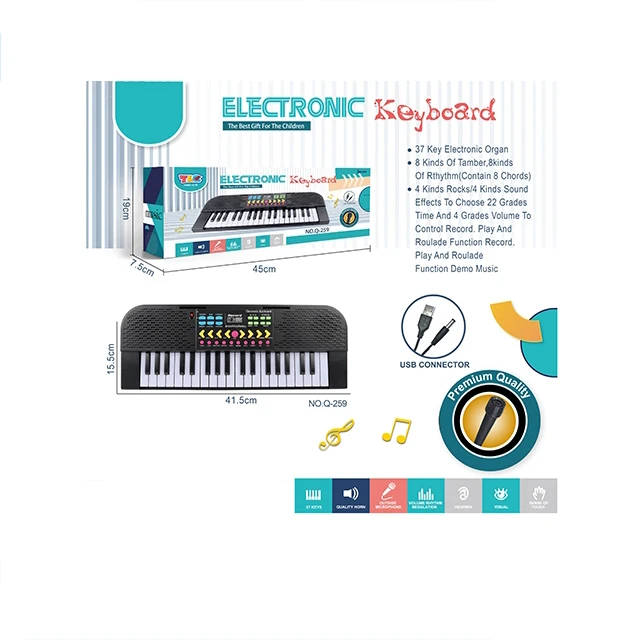 32 Key Electric Keyboard With Mic Kids Educational Game