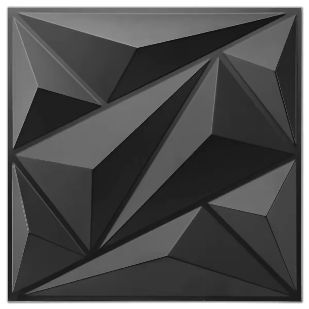 Матовый черный алмазный дизайн 3D ПВХ настенная панель/стикер интерьер водонепроницаемый 3d обои для гостиной спальни