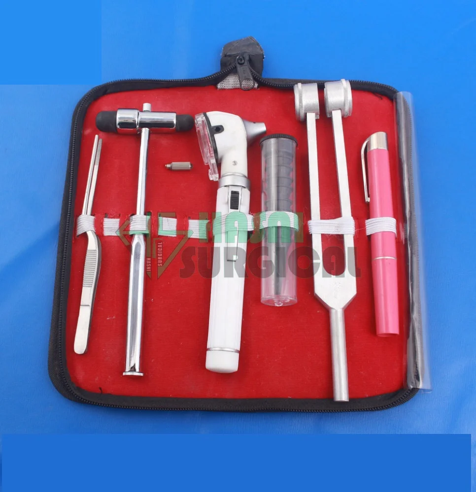 Otoscope fiber optic tuning fork kit