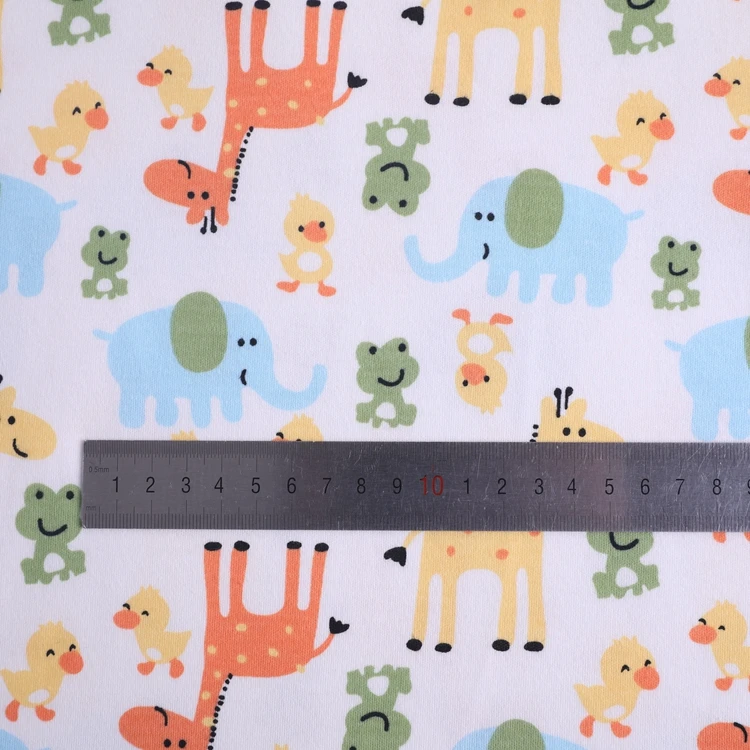 China supplier plain soft stock yarn dyed 100% cotton interlock knit fabric for baby suit