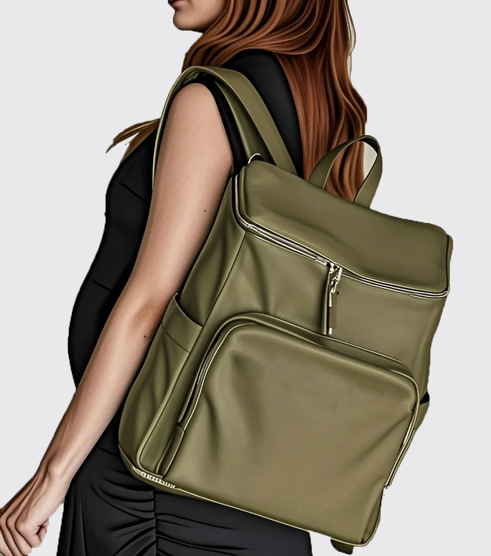 Multifunctional Waterproof Maternity Custom Vegan Leather Diaper Bag Backpack Baby Nappy Bag Diaper Bag