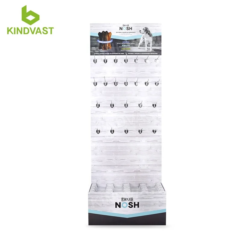 Высококачественная витрина для питомцев и магазинов картонный напольный крючок костей собак с простой сборкой